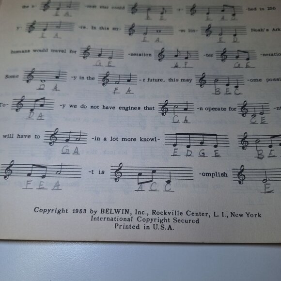 Note Story Spelling Book Schaum Music Vintage Education Teach 1953 Frank Learn - Picture 6 of 9